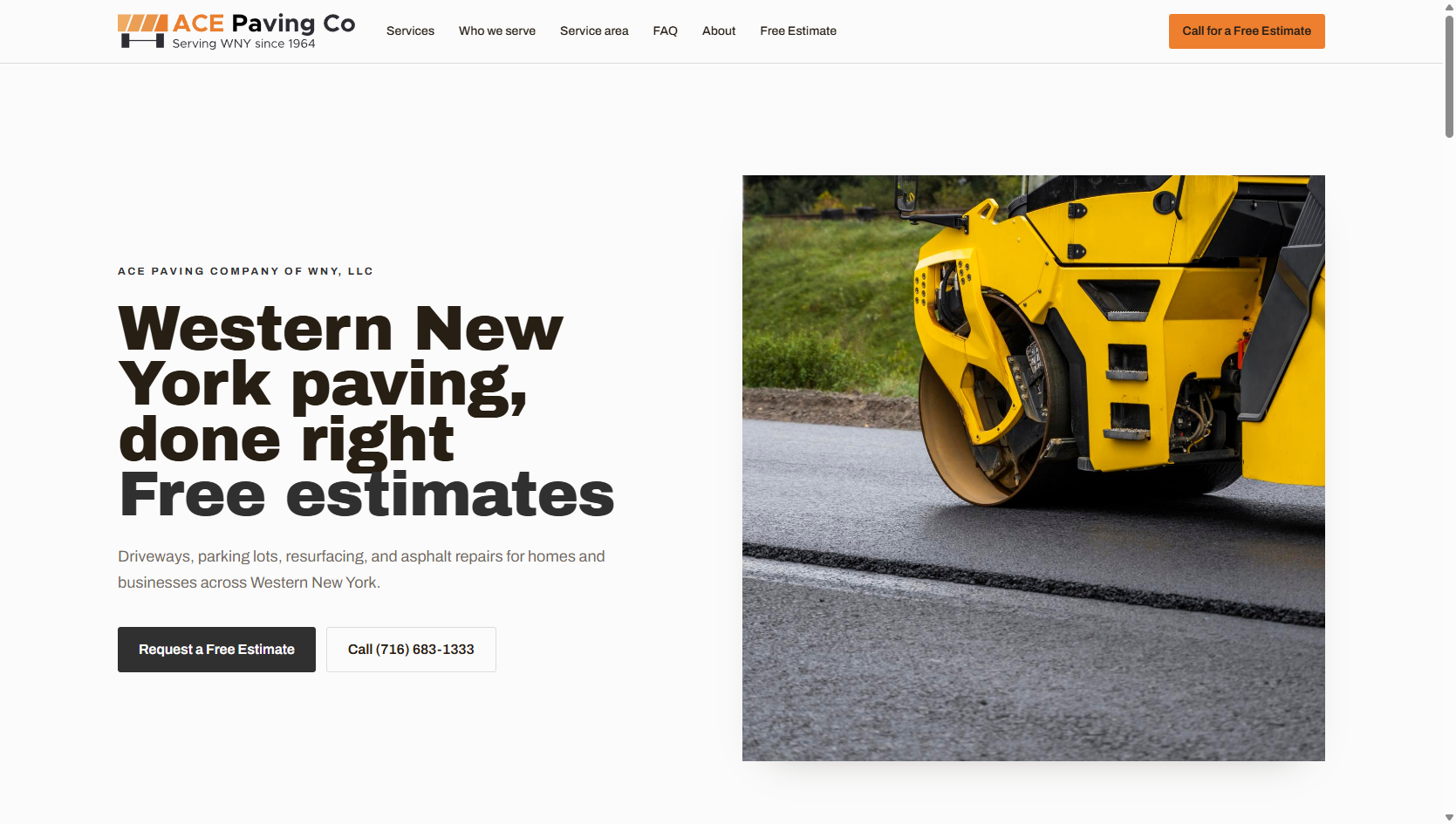 The generated Ace Paving Company of WNY Flaria preview